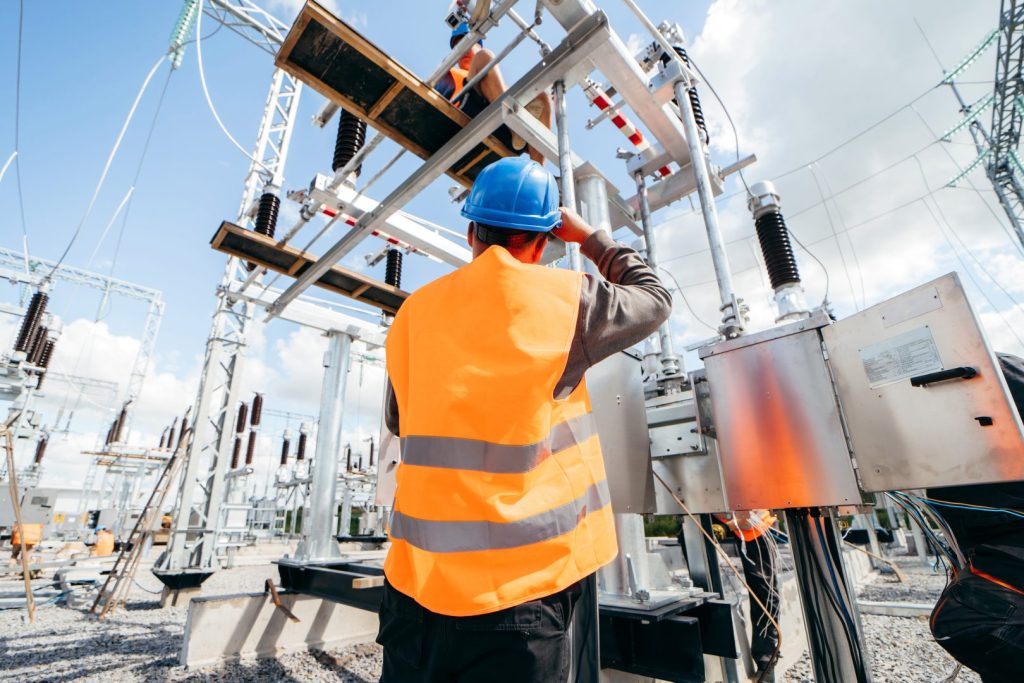 Electrical Engineer Working on Grid