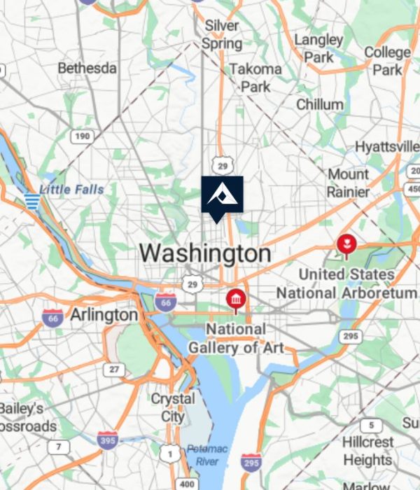 Washington DC Map with Vertex Icon